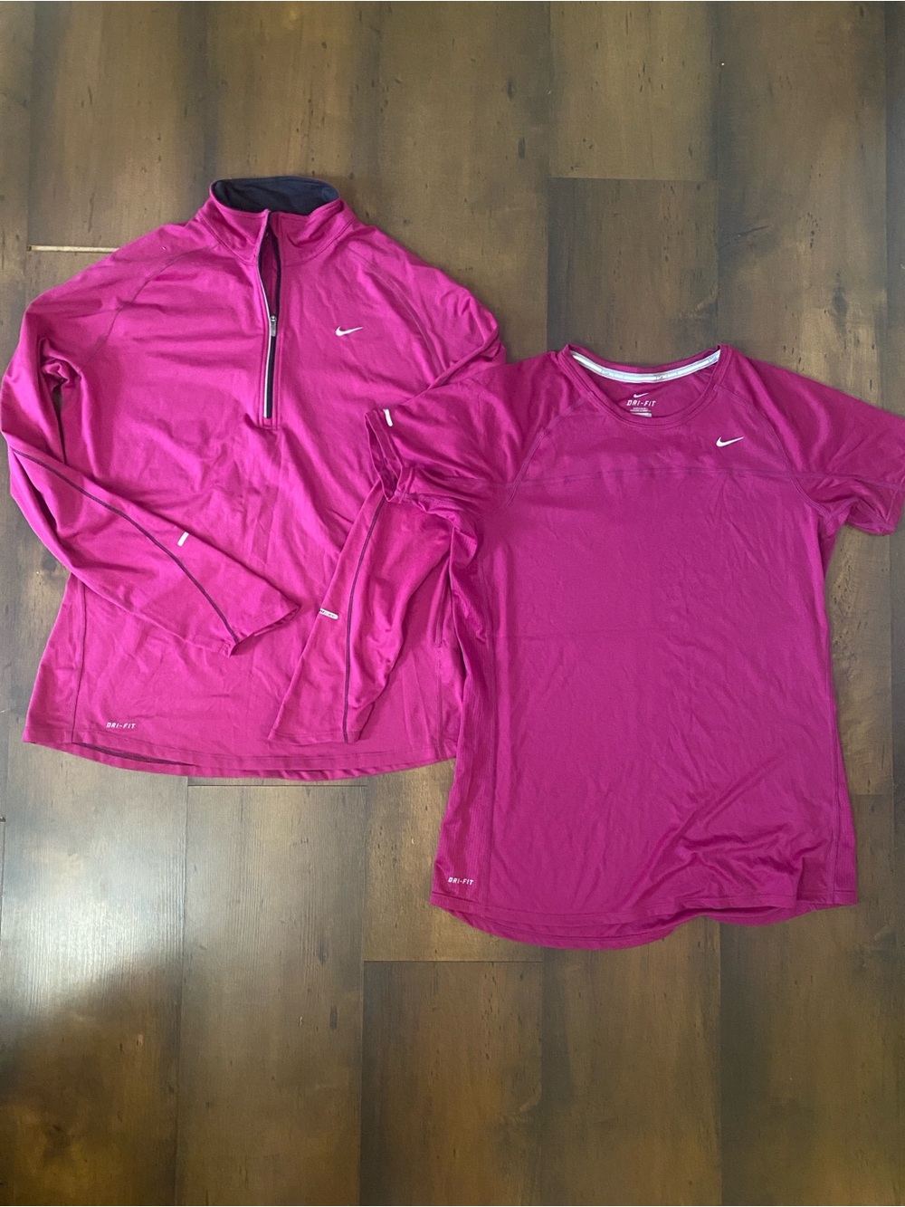 Nike Magenta Performance Tops - 2-Piece Set